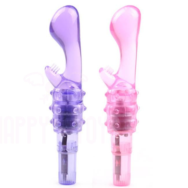 7" Vibrating Dildo Rampant Rabbit Vibrator G-Spot Clitoris Sex Toy Waterproof-Dildo-Happy-Toys-Happy-Toys