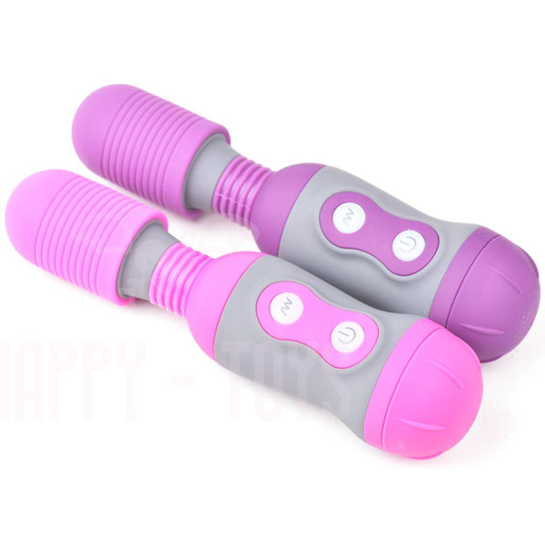 6" Long Vibrating Wand Massager G-Spot USB Rechargeable Adult Sex Toy Waterproof-Happy-Toys