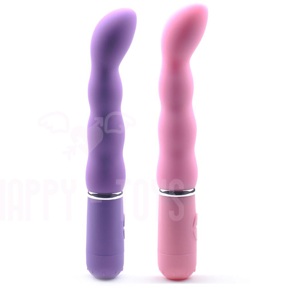 8" Vibrating Anal Dildo Beads Vibrator Slim Beaded Butt Plug Sex Toy Waterproof-Happy-Toys