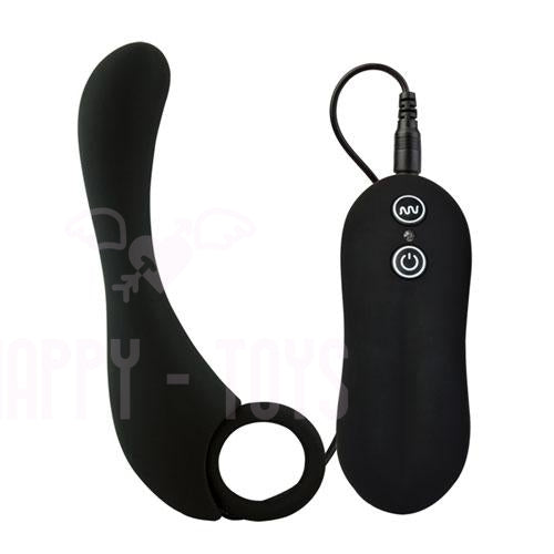 5" Vibrating Dildo Anal Plug Remote Ring Multi-Speed Gays Sex Toy Waterproof-Happy-Toys