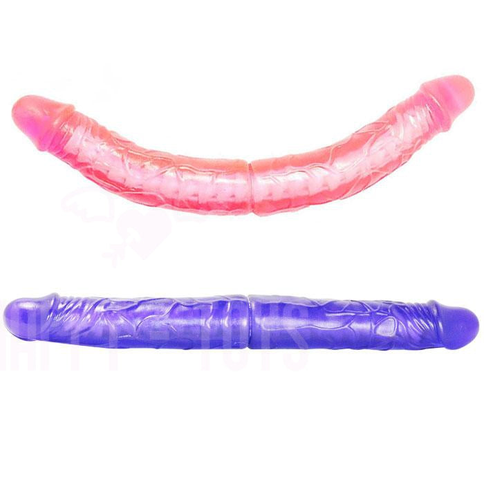 14.2" Long Dildo Double Ended Flexible Core Lesbians Pussy Anal Gays Sex Toy-Happy-Toys