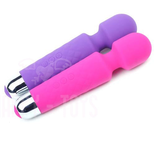 7.9" Womens Wand Vibrators Sex Toys G-Spot Pussy 18 Mode USB Massager Waterproof-Wand-Happy-Toys-Happy-Toys