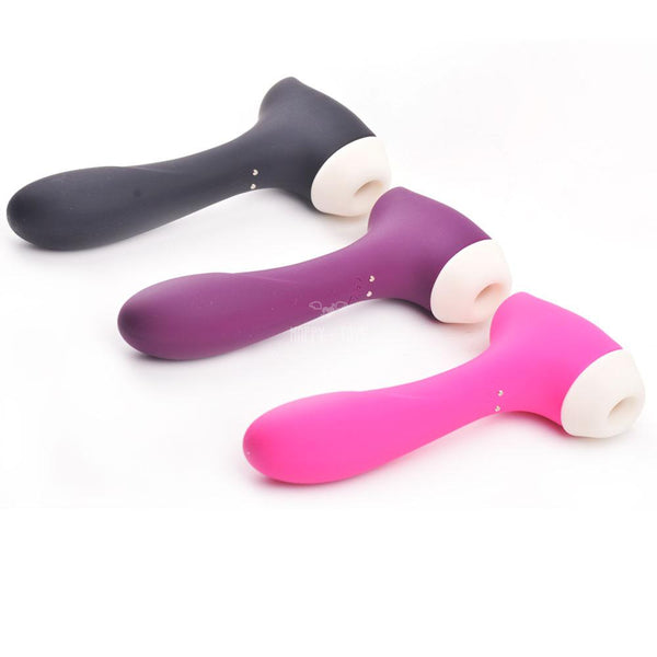 7.3" Vibrating Dildo Vibrator Clitoral Simulator Suction Multi-Speed Sex Toy USB Rechargeable Lesbians-Vibrator-Happy-Toys-Pink-Happy-Toys