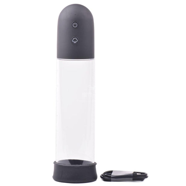 11.4" Men's Electric Penis Pump Extender Enlarger Vacuum Enhancer Sex Aid USB-Penis Vacuum Pump-Happy-Toys-Black-Happy-Toys