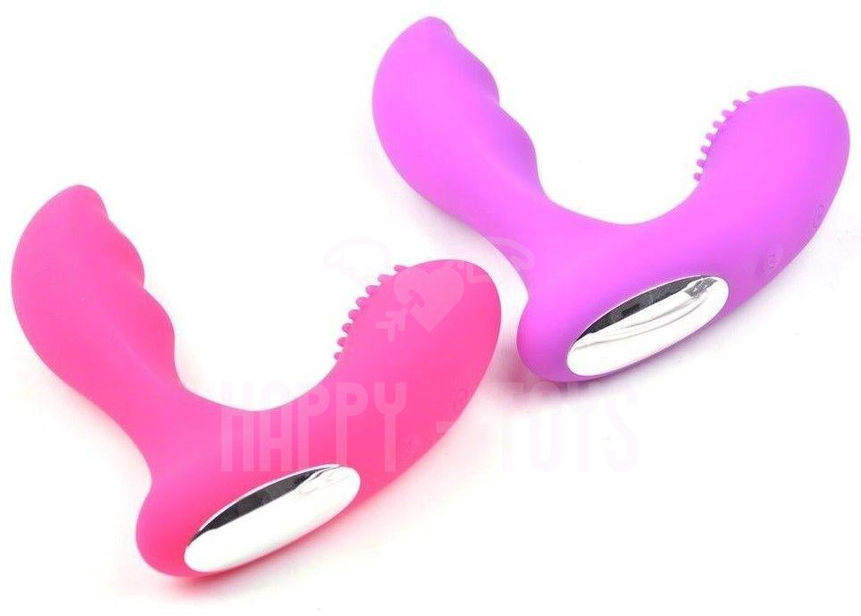 5" Vibrating Prostate Massager Anal Beads Dildo Butt Plug USB Sex Toy Waterproof-Happy-Toys