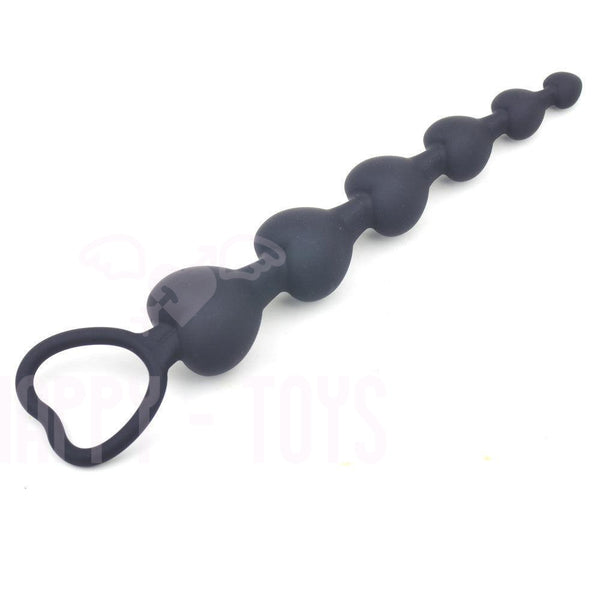 7.5" Thai Anal Beads Butt Plug Anal Plug Dildo Finger Ring Sex Toy Waterproof-Happy-Toys