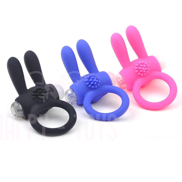 Rampant Rabbit Vibrating Cock Ring Vibrator Penis Ring Couples Adult Sex Toy-Happy-Toys
