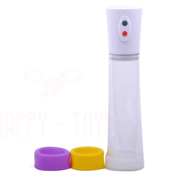 Men's Electric Penis Pump Extender Enlarger Vacuum Enhancer Sex Aid USB Charging-Penis Vacuum Pump-Happy-Toys-White-Happy-Toys