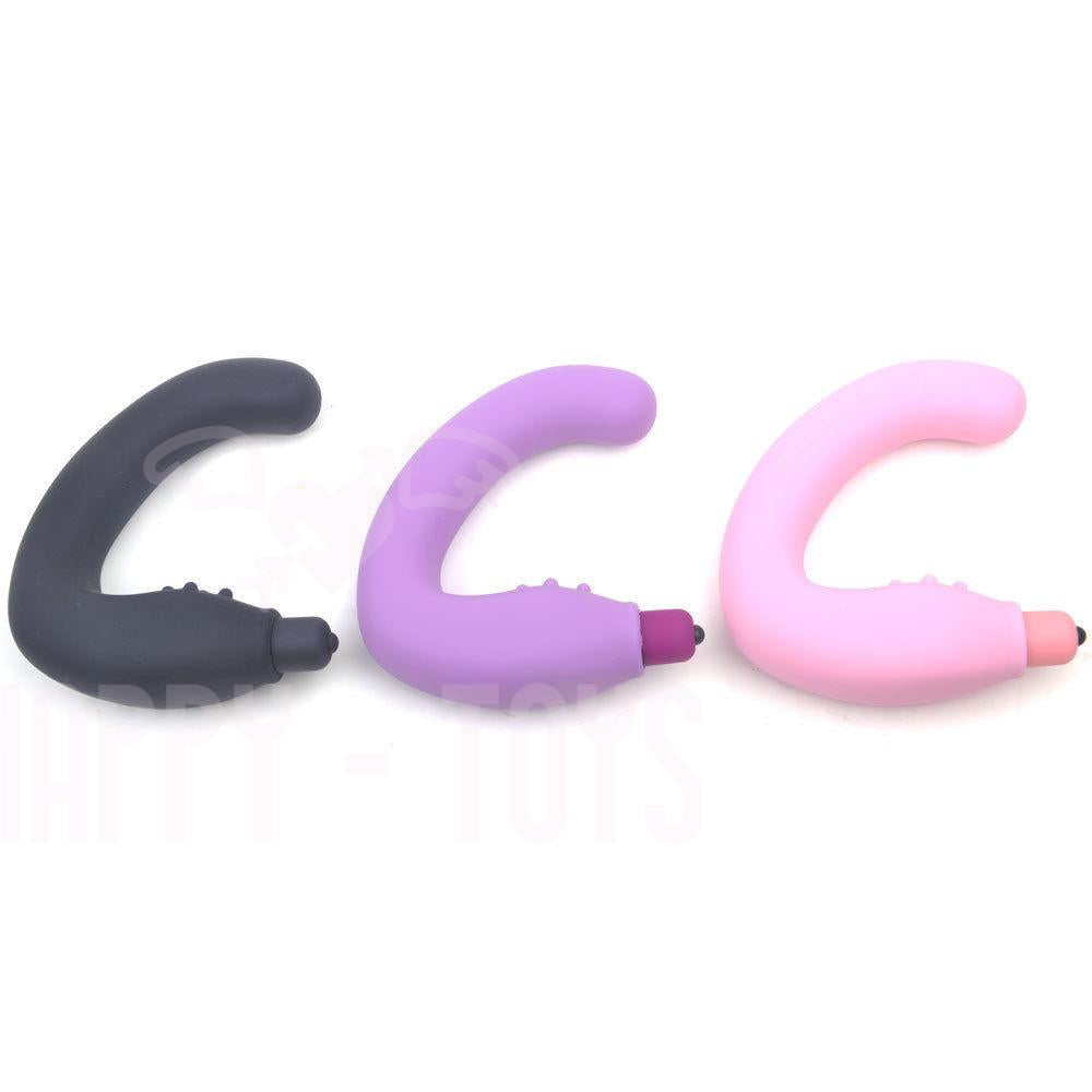 Vibrating Prostate Massager Anal Beads Dildo Butt Plug Slim Sex Toy Waterproof-Happy-Toys