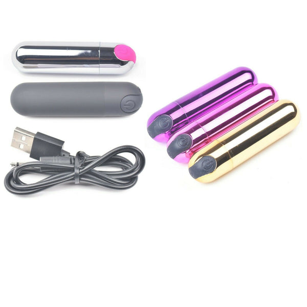 Mini Anal Dildo Bullet Vibrator Butt G-Spot Adult Sex Toy USB Powered Womens Lesbians