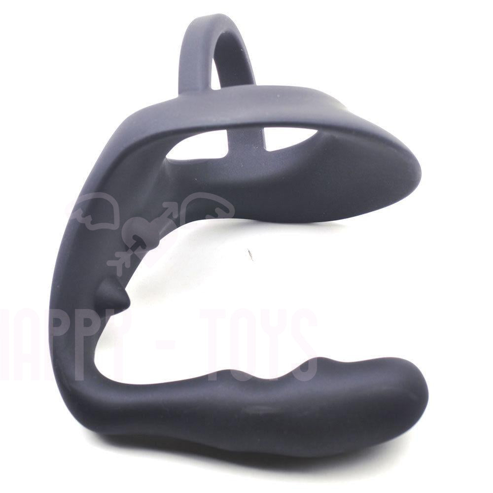 4" Anal Prostate Massager Butt Plug Penis Cock Ring Adult Sex Toy Gay Waterproof-Happy-Toys