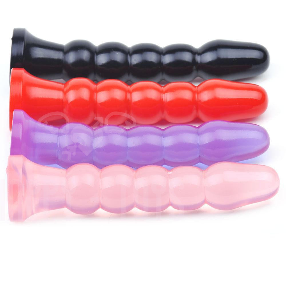 6" Long Anal Beads Dildo Anal Plug Butt Adult Sex Toy Waterproof Gays Lesbians-Happy-Toys