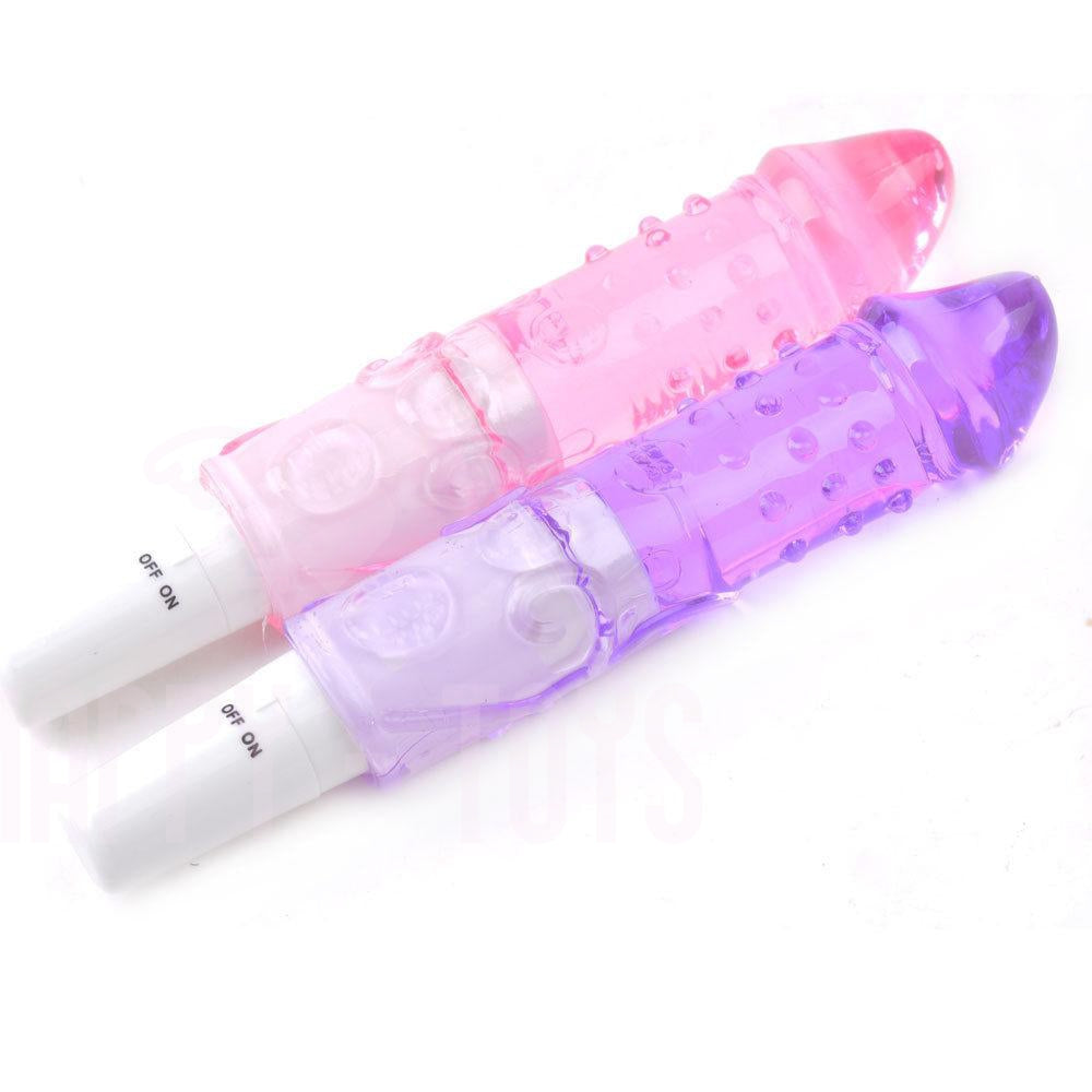 7" Vibrating Dildo Anal Beads Vibrator Slim Bobbed Butt Plug Sex Toy Waterproof-Happy-Toys