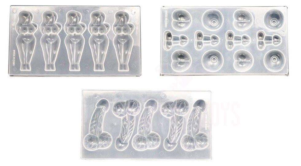 Adults Novelty Naughty Ice Cube Tray Willy Boobs Bum For Hen Night Stag Party-Hen & Stag Party-Happy-Toys-Happy-Toys
