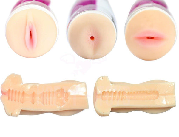 6.3" Men's Male Masturbator Flesh Pussy Mouth Anal Adult Sex Toy Waterproof-Masturbator-Happy-Toys-Happy-Toys