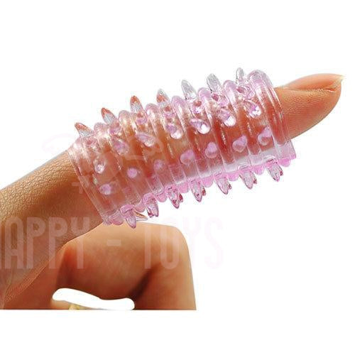 Mens Womens Finger Sleeve Attachment Pussy Vagina Anal Adult Sex Toy Gay Lesbian-Happy-Toys
