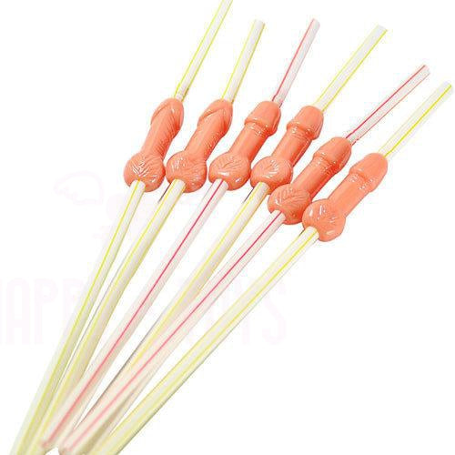 Pecker Party Straws Cocktail Sipper Willy Cock Hen Do Sex Game Girls Night-Happy-Toys